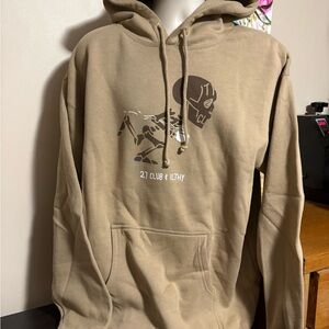 Running kid, lace up, MGK 27 Club Coffee, ILTHY tan hoodie, limited edition